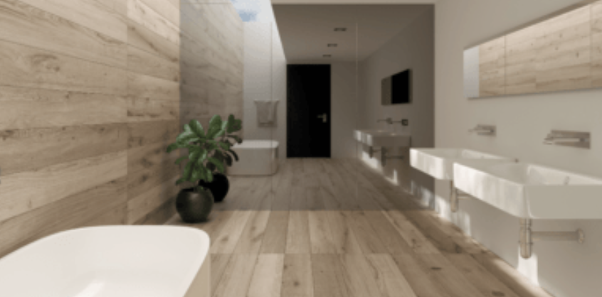 ¿Cómo poner suelo porcelánico imitación madera?